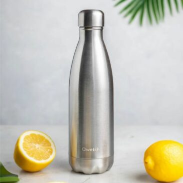 Gourde Giverny Mimosa - Bouteille isotherme inox 500 ml - Qwetch