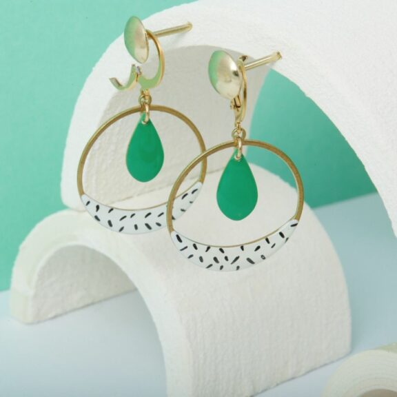 Boucles d'oreilles Anne Vertes - Isatis