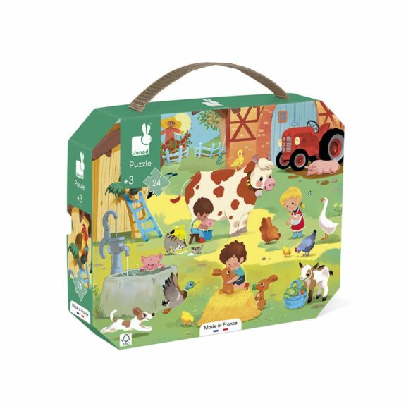 Puzzle Une Journée à la Ferme / 24 pièces (3-5 ans) - Janod