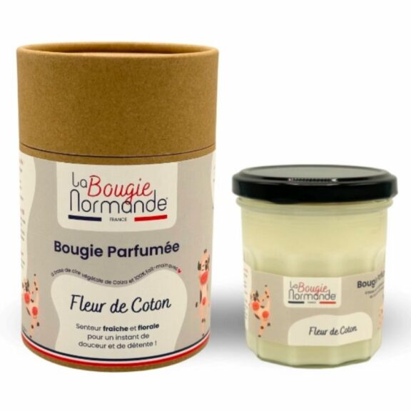 Bougie parfumée 30h / Fleur de Coton - La Bougie Normande