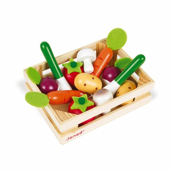 Cagette de 12 légumes en bois - Janod