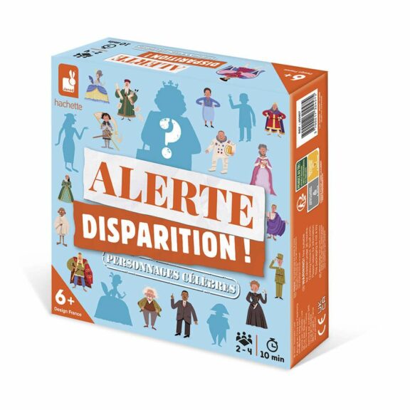 Jeu Alerte Disparition ! Personnages célèbres - Janod