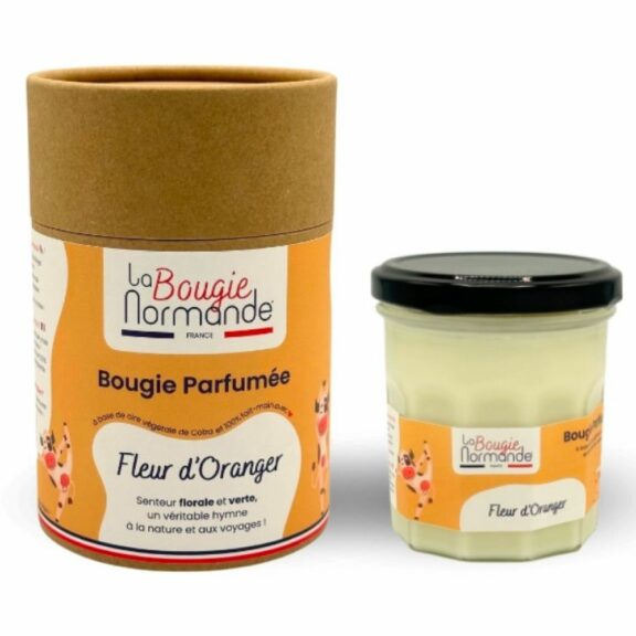 Bougie parfumée 30h / Fleur d'Oranger - La Bougie Normande