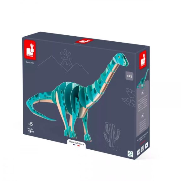 Puzzle en volume 3D : le Diplodocus - Janod – Image 4